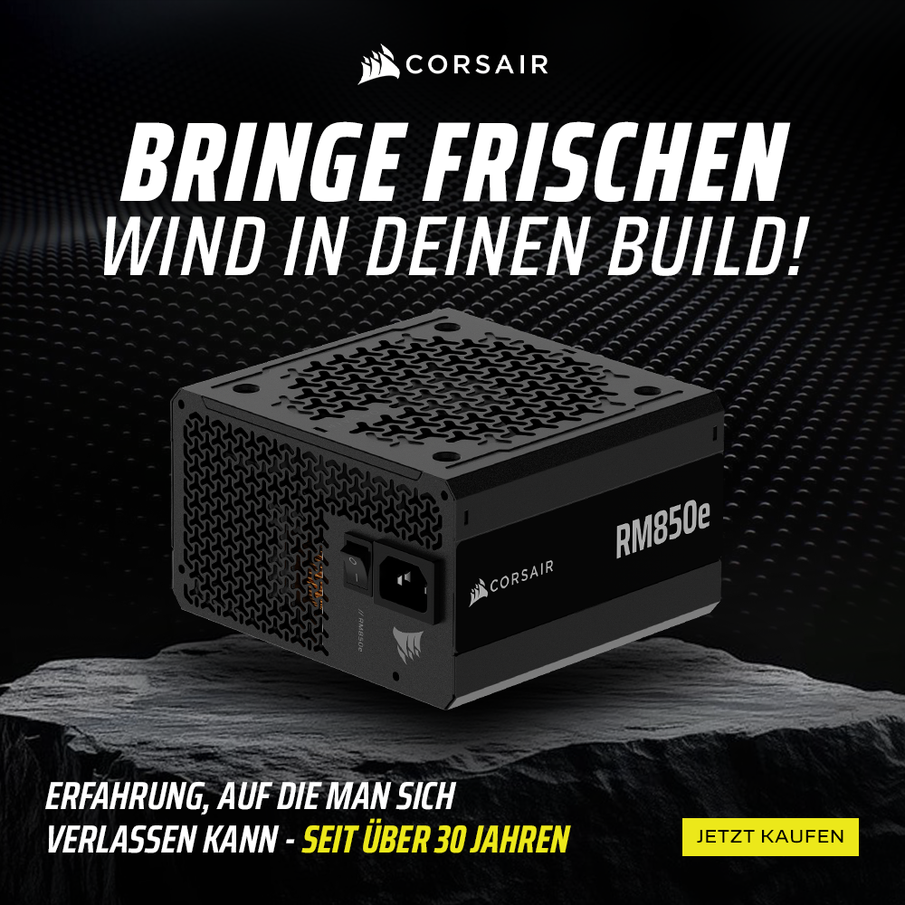 -29% plus kostenloser Versand auf das Corsair RMe 2025 RM850e 850W ATX 3.1 Netzteil